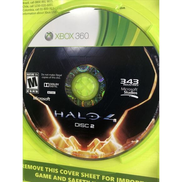 Halo 4 Microsoft Xbox 360 Releases 2012 Two Discs Rated M Most Epic Game Of 2012 - Picture 5 of 5